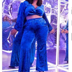 Crushed Velvet Pant Set (B3)